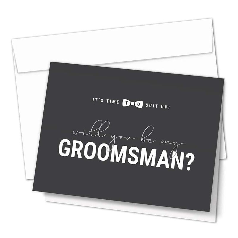 Hat Acrobat Groomsman Proposal Cards 8 Will You Be My Groomsman and 2 Best Man Cards with Envelopes | Set of 10 Groomsmen Cards - Image 2